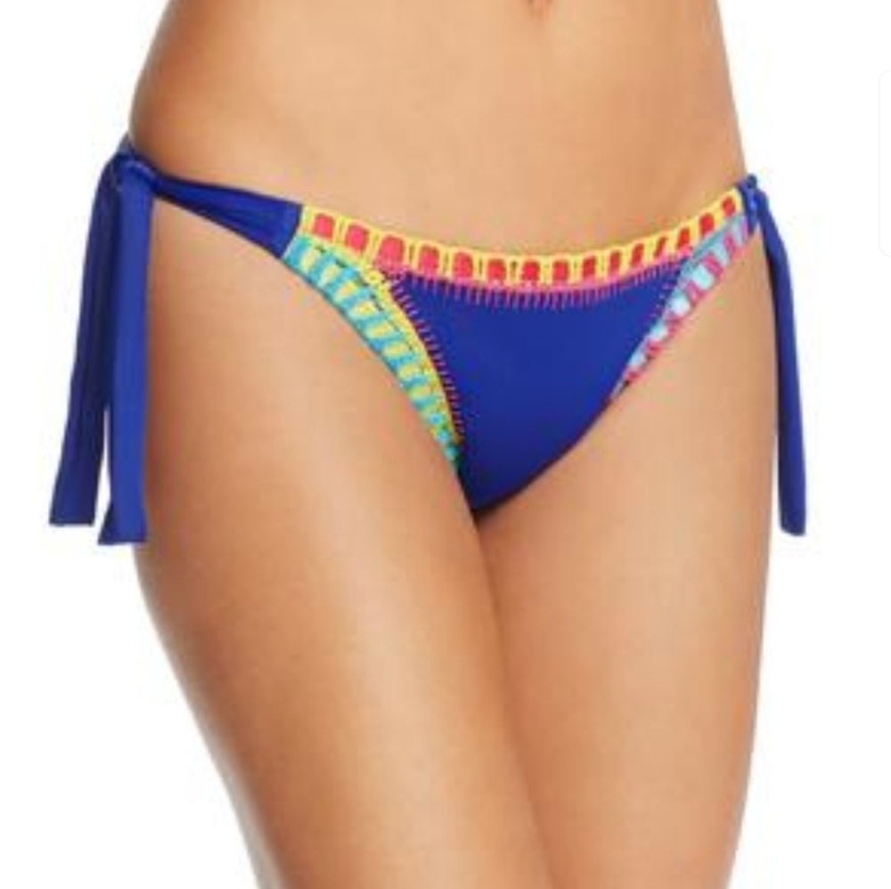 NWT Platinum Blue Crochet Stitch Swim Bottom
